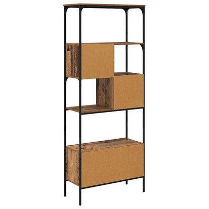 Bookcase Old Wood 76 x 33 x 188.5 cm Engineered Wood