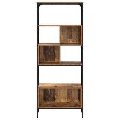 Bookcase Old Wood 76 x 33 x 188.5 cm Engineered Wood