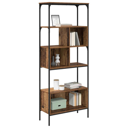 Bookcase Old Wood 76 x 33 x 188.5 cm Engineered Wood