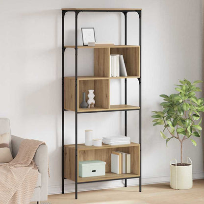 Bookcase Artisan Oak 76 x 33 x 188.5 cm Engineered Wood