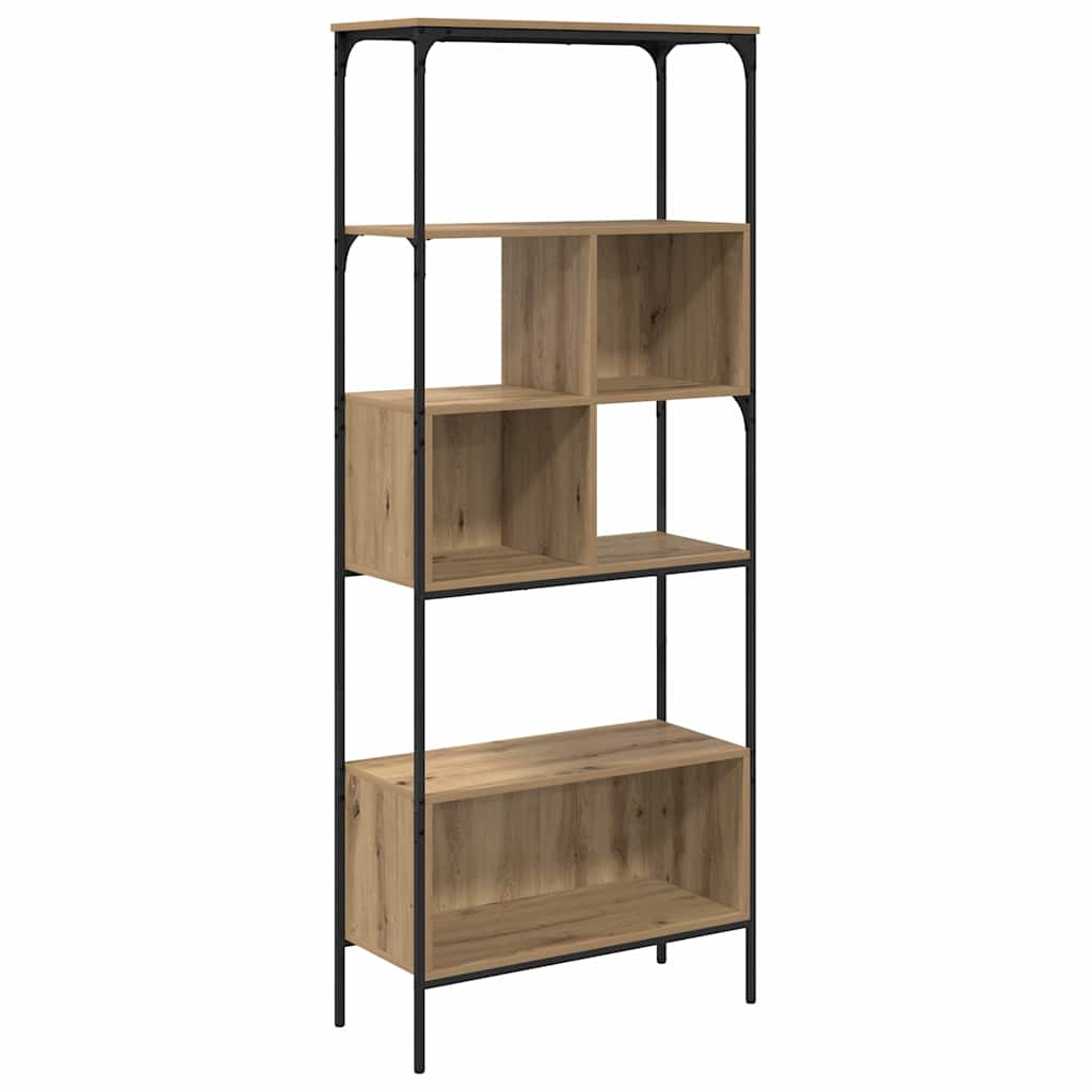Bookcase Artisan Oak 76 x 33 x 188.5 cm Engineered Wood