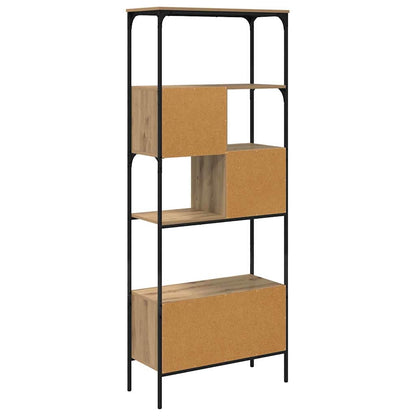 Bookcase Artisan Oak 76 x 33 x 188.5 cm Engineered Wood