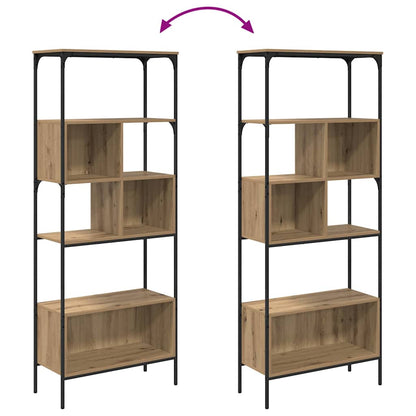 Bookcase Artisan Oak 76 x 33 x 188.5 cm Engineered Wood