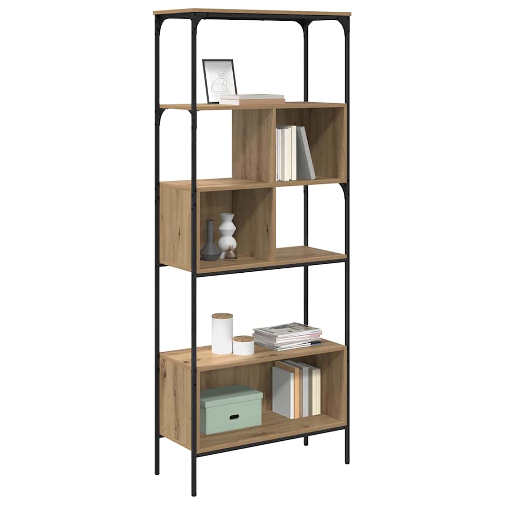 Bookcase Artisan Oak 76 x 33 x 188.5 cm Engineered Wood