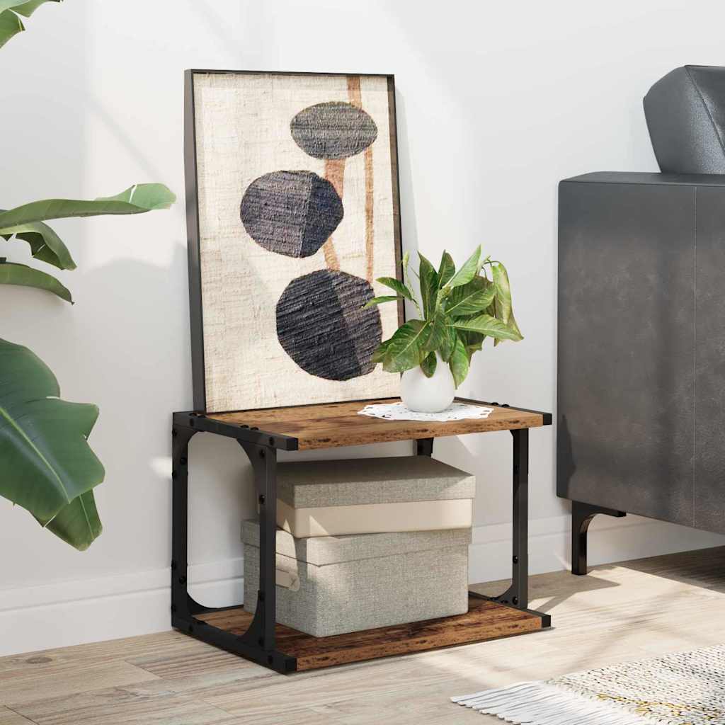 Printer Stand Old Wood 41 x 28 x 33.5 cm Engineered Wood