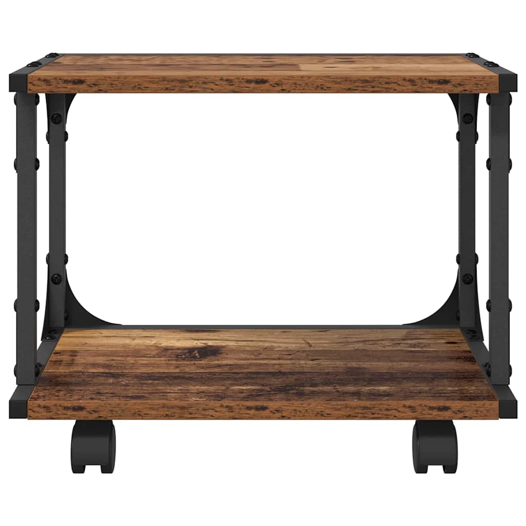 Printer Stand Old Wood 41 x 28 x 33.5 cm Engineered Wood