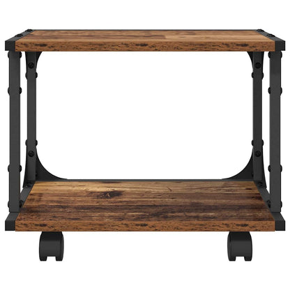 Printer Stand Old Wood 41 x 28 x 33.5 cm Engineered Wood