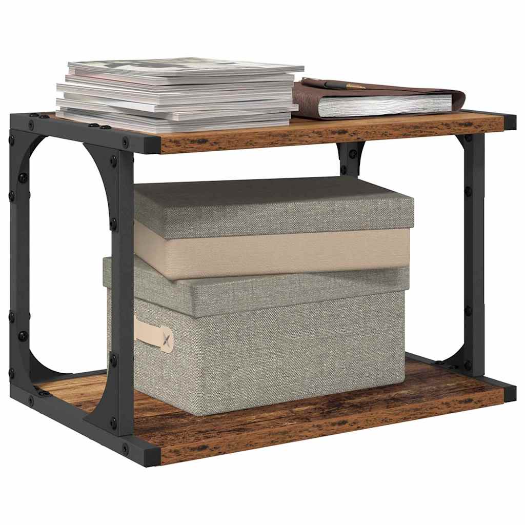 Printer Stand Old Wood 41 x 28 x 33.5 cm Engineered Wood