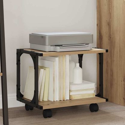 Printer Stand Artisan Oak 41 x 28 x 33.5 cm Engineered Wood