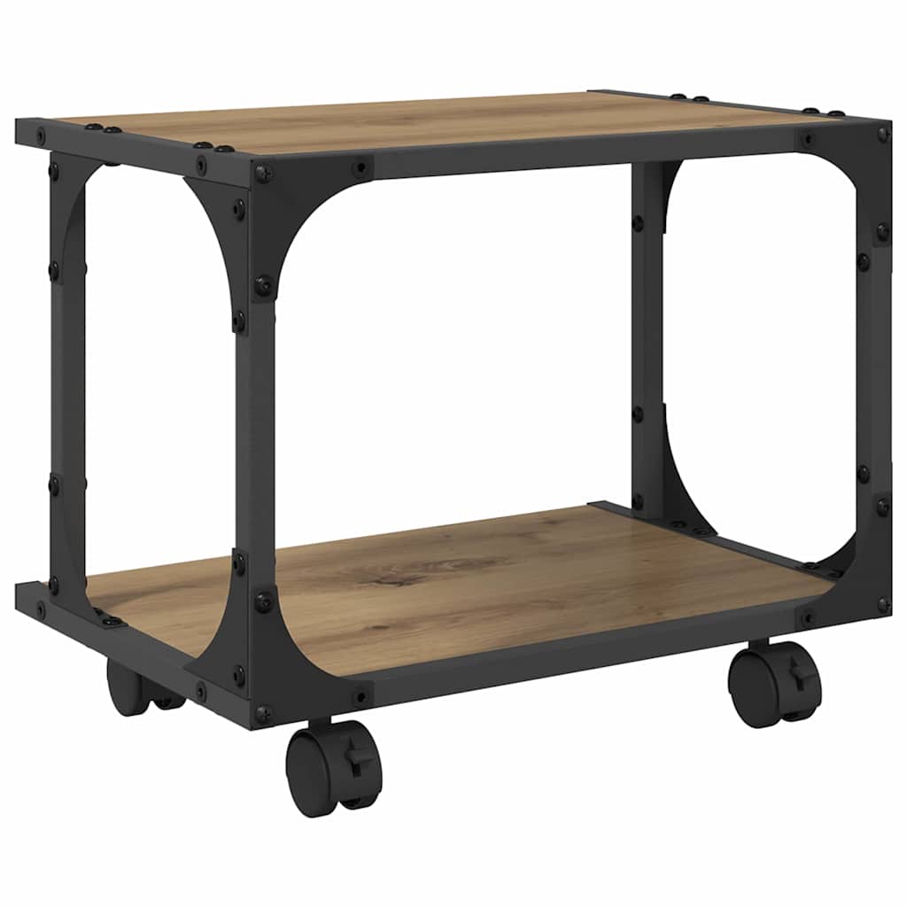 Printer Stand Artisan Oak 41 x 28 x 33.5 cm Engineered Wood