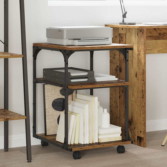 Printer Stand Old Wood 43 x 48 x 64 cm Engineered Wood