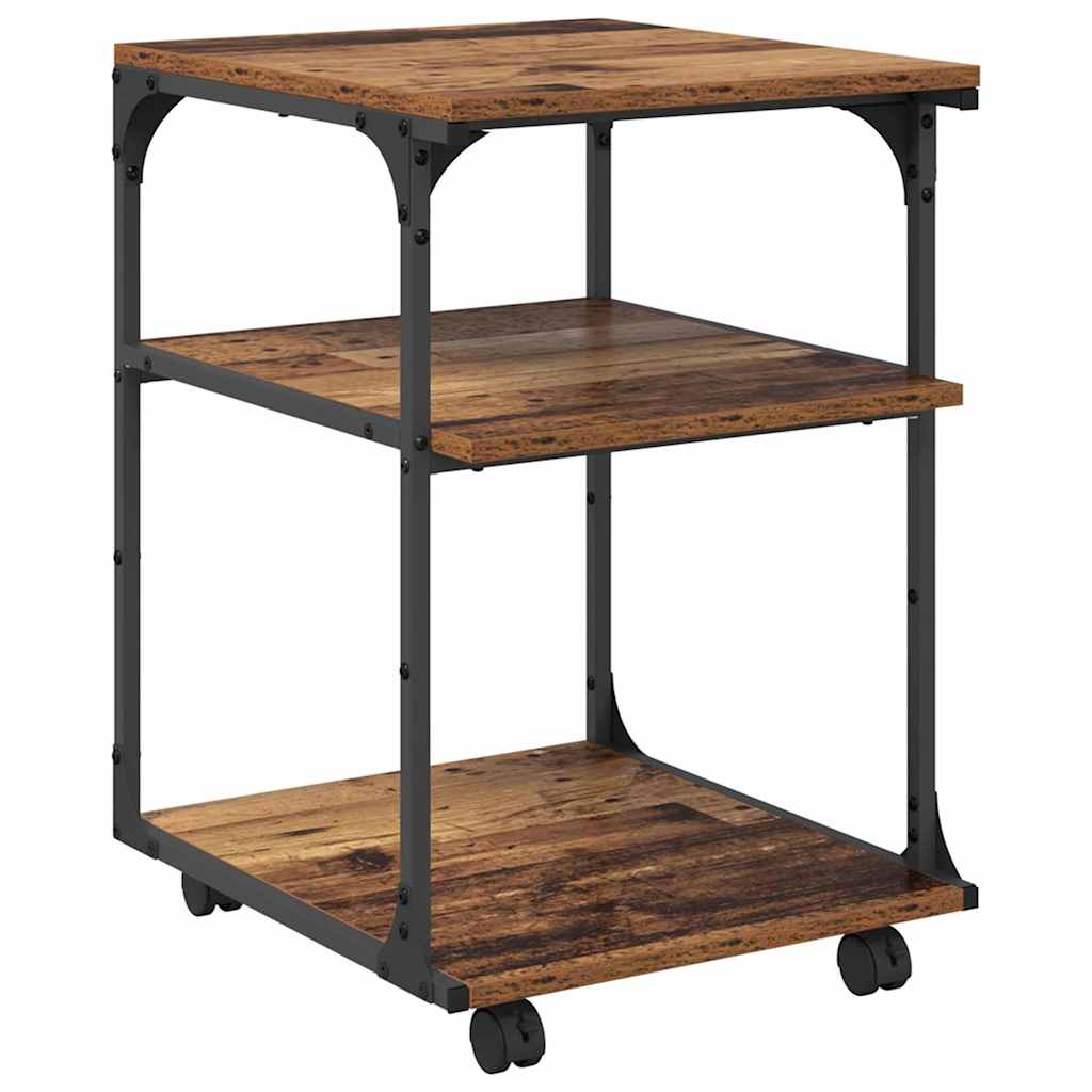 Printer Stand Old Wood 43 x 48 x 64 cm Engineered Wood