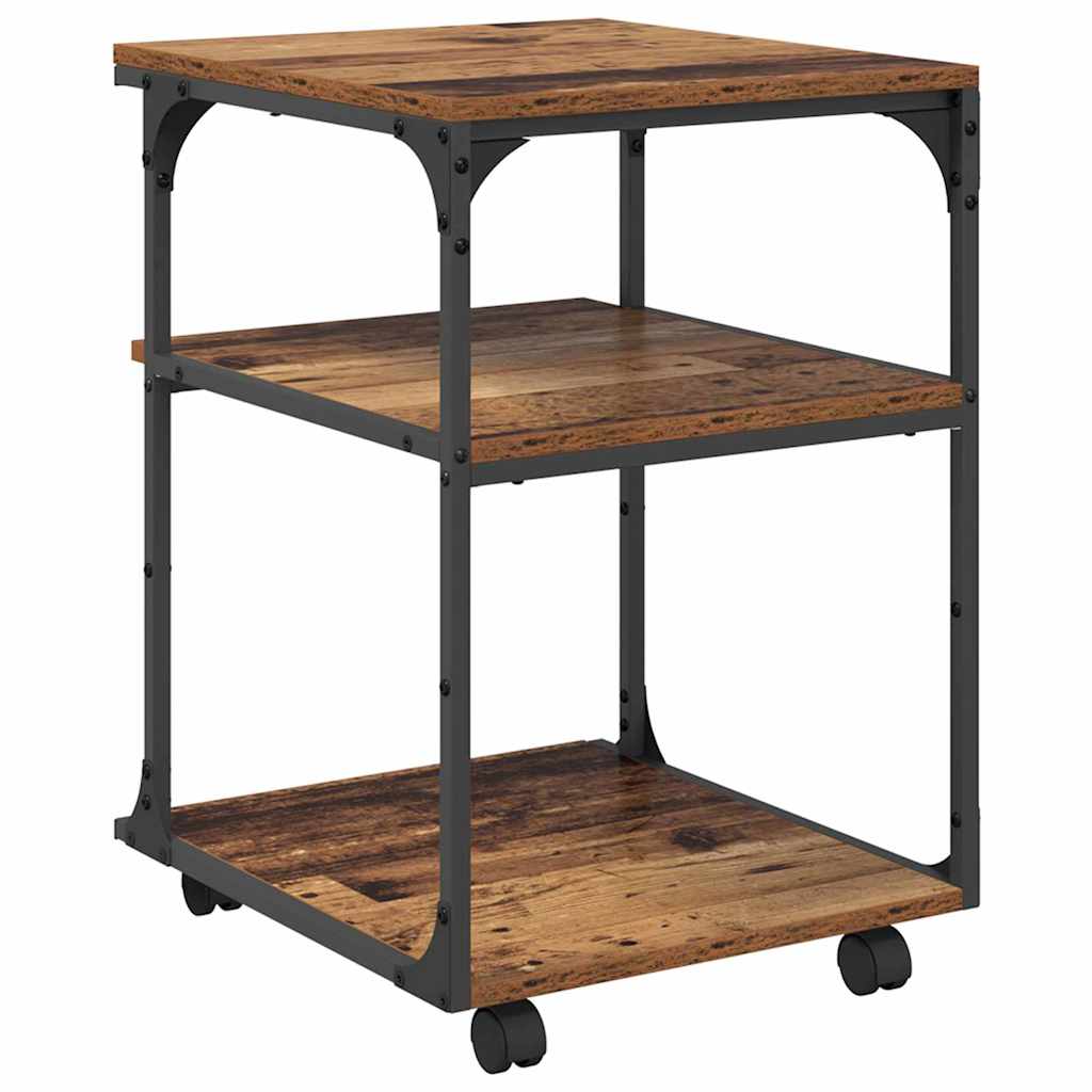 Printer Stand Old Wood 43 x 48 x 64 cm Engineered Wood