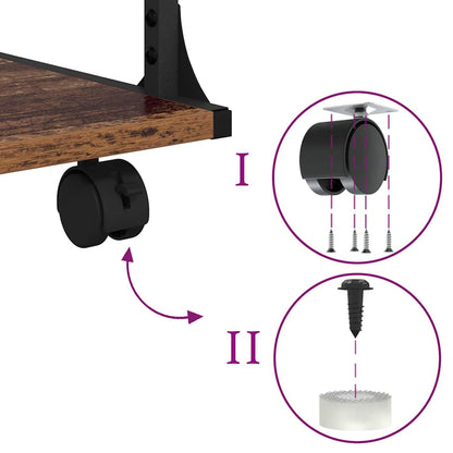 Printer Stand Old Wood 43 x 48 x 64 cm Engineered Wood