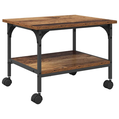 Printer Stand Old Wood 50 x 40 x 38 cm Engineered Wood