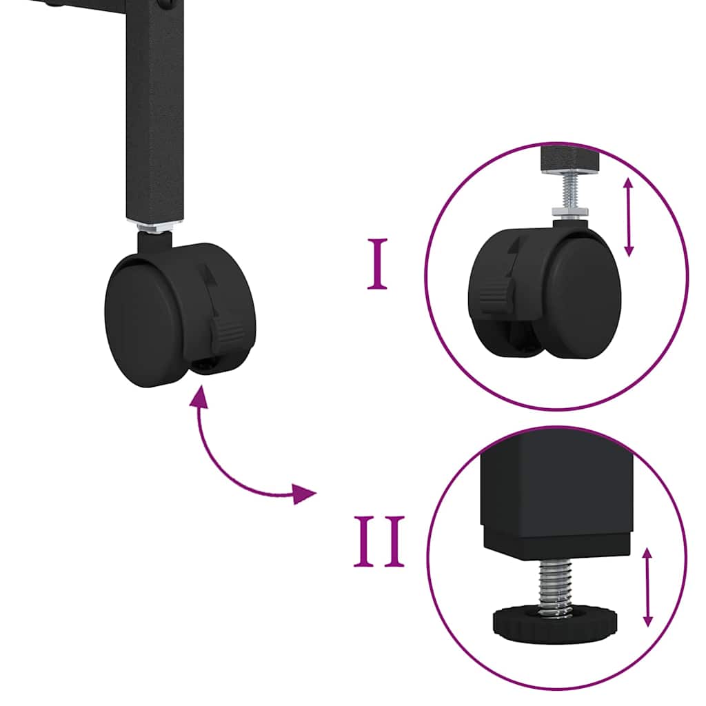 Printer Stand Old Wood 50 x 40 x 38 cm Engineered Wood