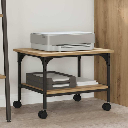 Printer Stand Artisan Oak 50 x 40 x 38 cm Engineered Wood