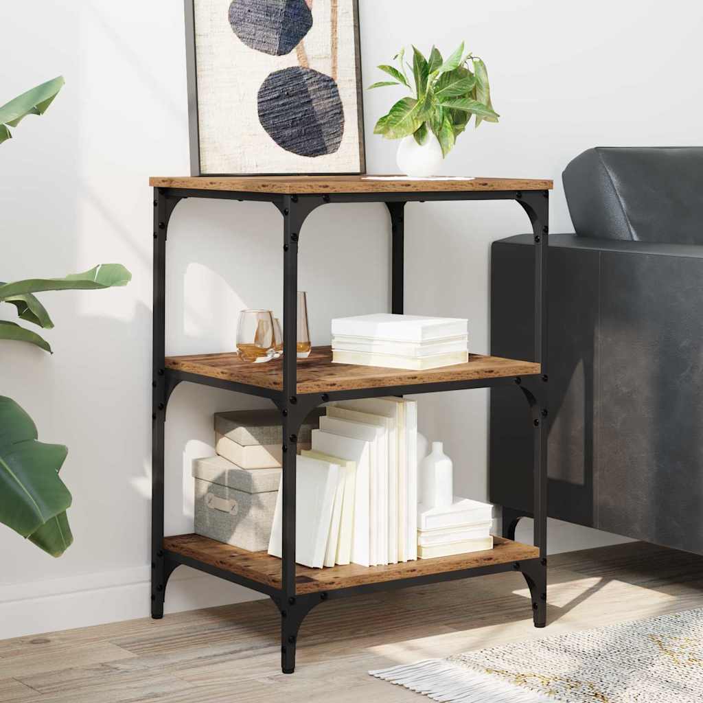 Printer Stand Old Wood 50 x 41 x 75 cm Engineered Wood