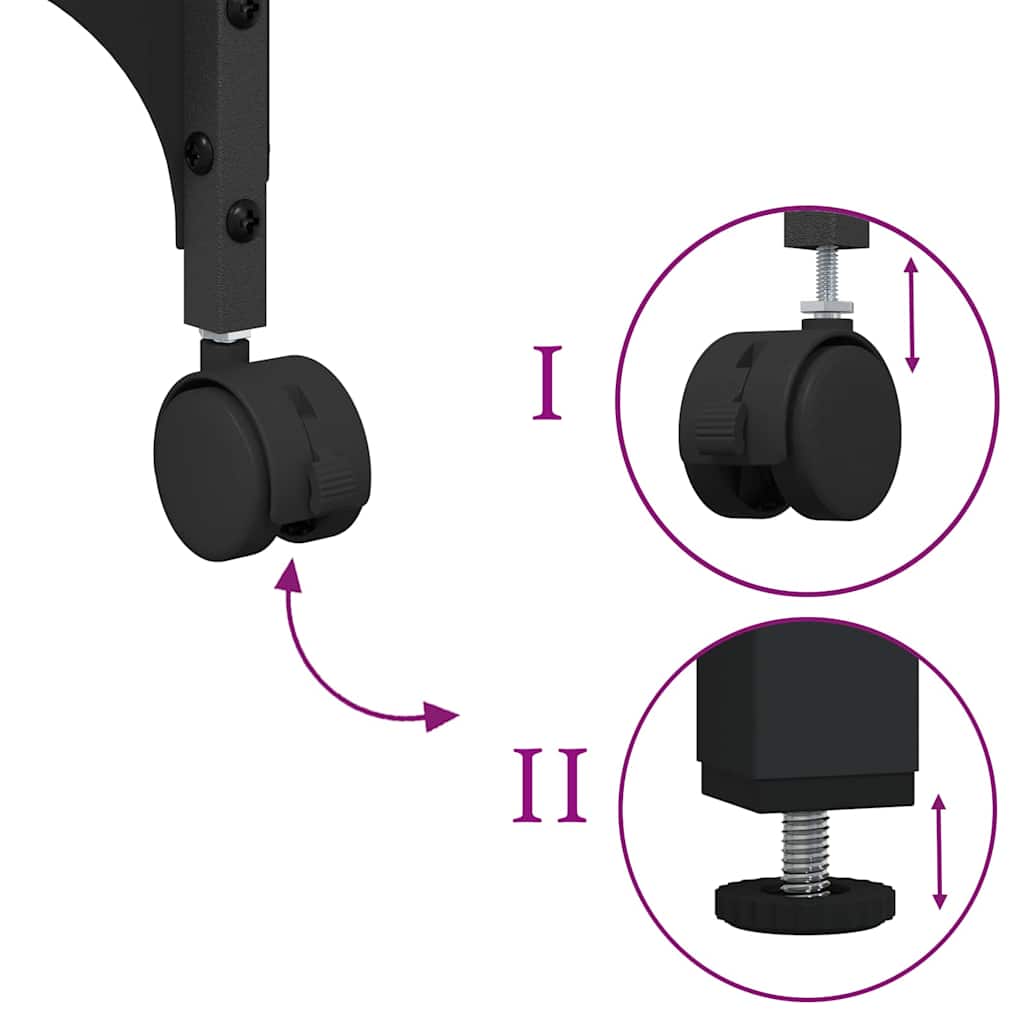 Printer Stand Old Wood 50 x 41 x 75 cm Engineered Wood