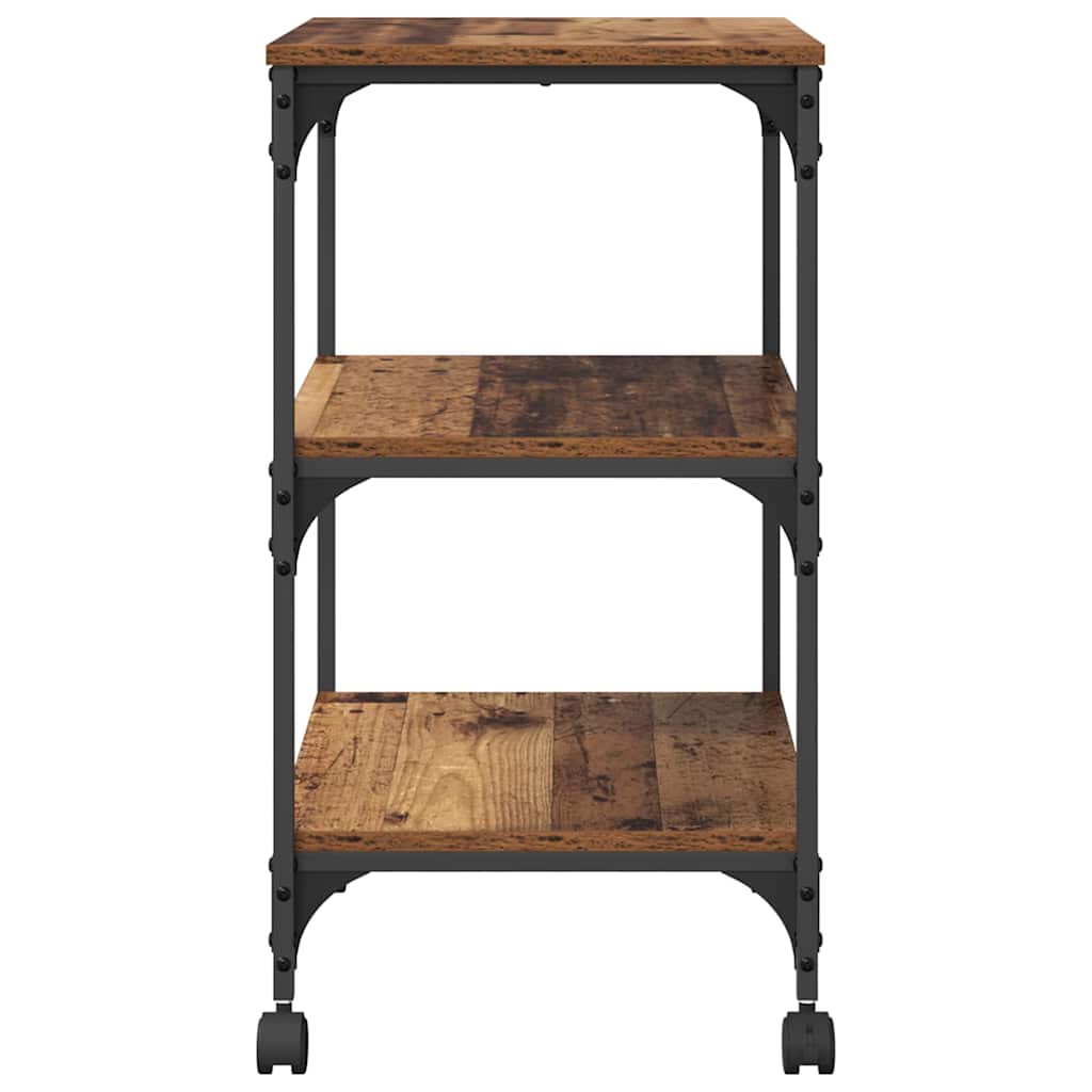 Printer Stand Old Wood 50 x 41 x 75 cm Engineered Wood