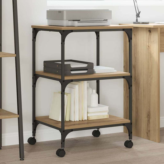 Printer Stand Artisan Oak 50 x 41 x 75 cm Engineered Wood