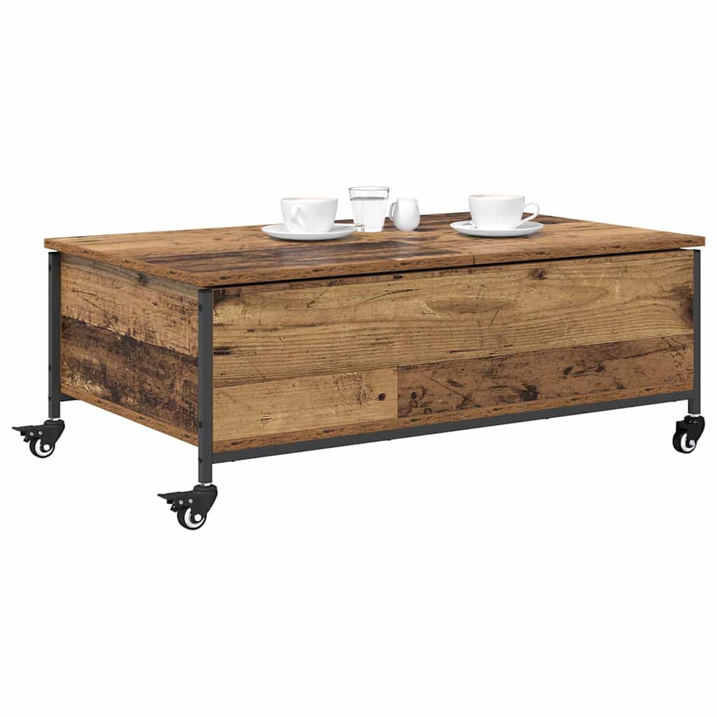 Coffee Table Old Wood 91 x 55 x 32 cm Engineered Wood