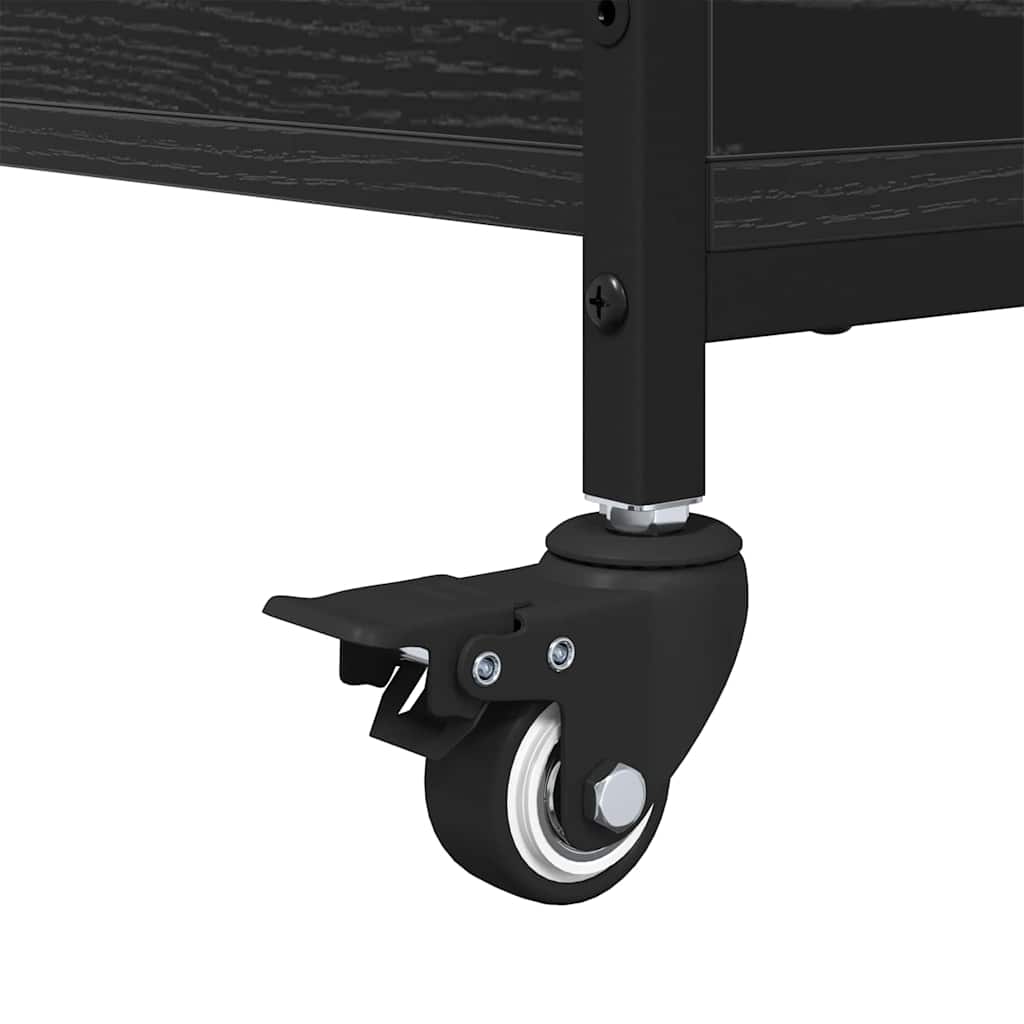 Coffee Table Black Oak 91 x 55 x 32 cm Engineered Wood