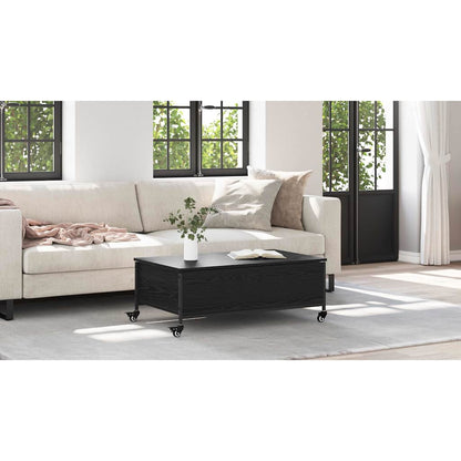 Coffee Table Black Oak 91 x 55 x 32 cm Engineered Wood