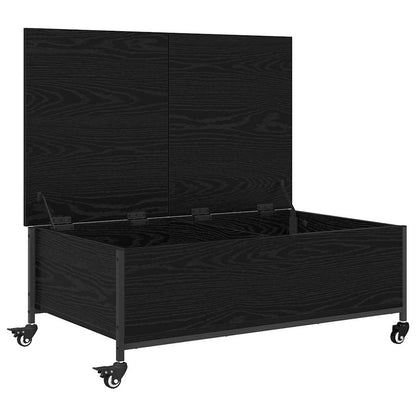 Coffee Table Black Oak 91 x 55 x 32 cm Engineered Wood