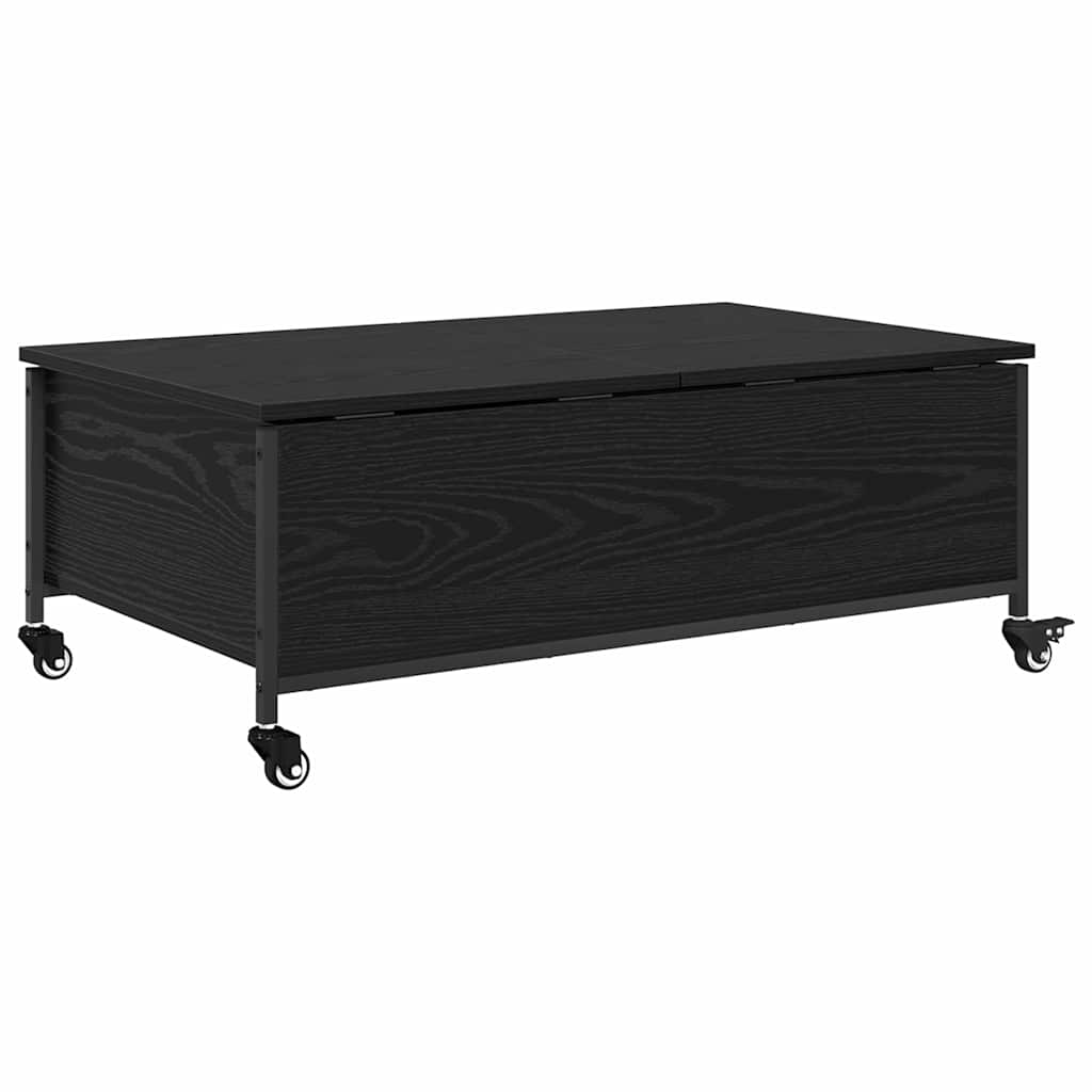 Coffee Table Black Oak 91 x 55 x 32 cm Engineered Wood