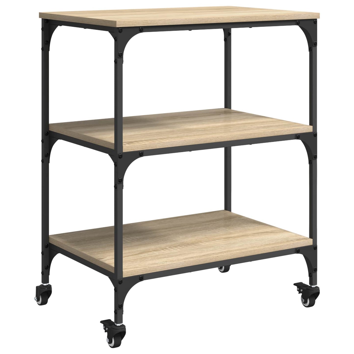 Kitchen Trolley Sonoma Oak 60 x 41 x 76 cm Engineered Wood
