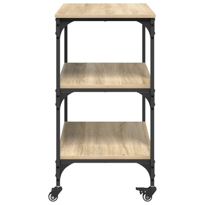 Kitchen Trolley Sonoma Oak 60 x 41 x 76 cm Engineered Wood