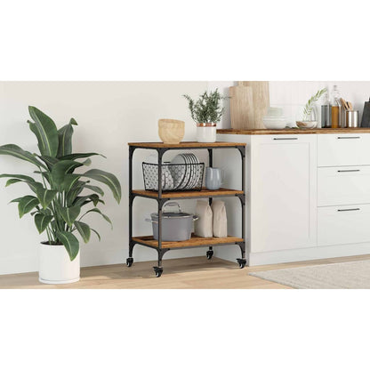 Kitchen Trolley Old Wood 60 x 41 x 76 cm Engineered Wood