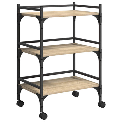 Kitchen Trolley Sonoma Oak 50 x 35 x 75.5 cm Engineered Wood