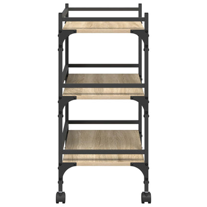 Kitchen Trolley Sonoma Oak 50 x 35 x 75.5 cm Engineered Wood