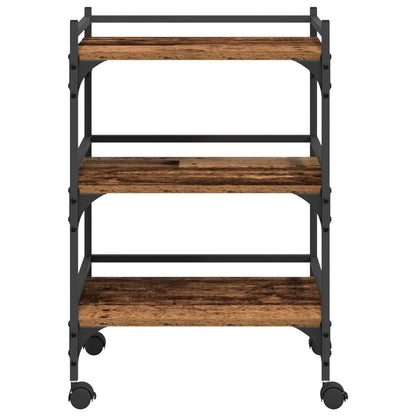 Kitchen Trolley Old Wood 50 x 35 x 75.5 cm Engineered Wood