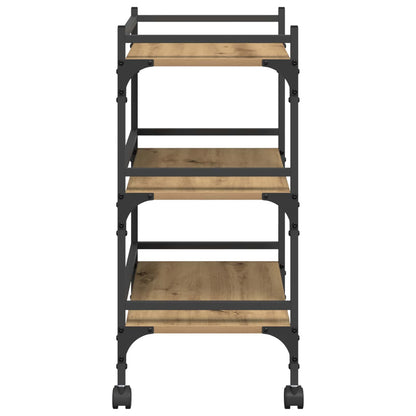 Kitchen Trolley Artisan Oak 50 x 35 x 75.5 cm Engineered Wood