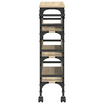 Kitchen Trolley Sonoma Oak 53 x 20 x 76 cm Engineered Wood