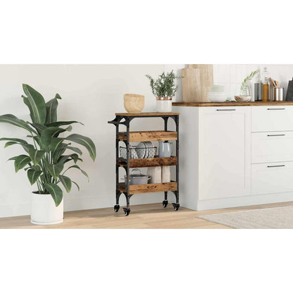 Kitchen Trolley Old Wood 53 x 20 x 76 cm Engineered Wood