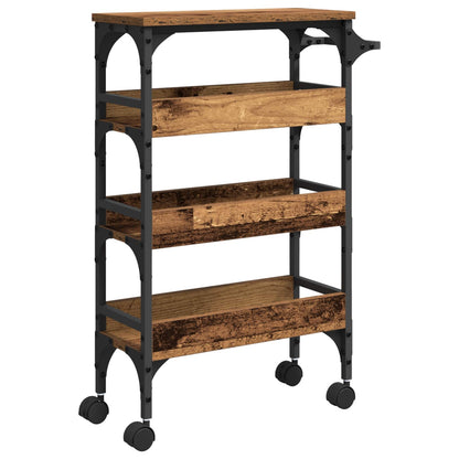 Kitchen Trolley Old Wood 53 x 20 x 76 cm Engineered Wood