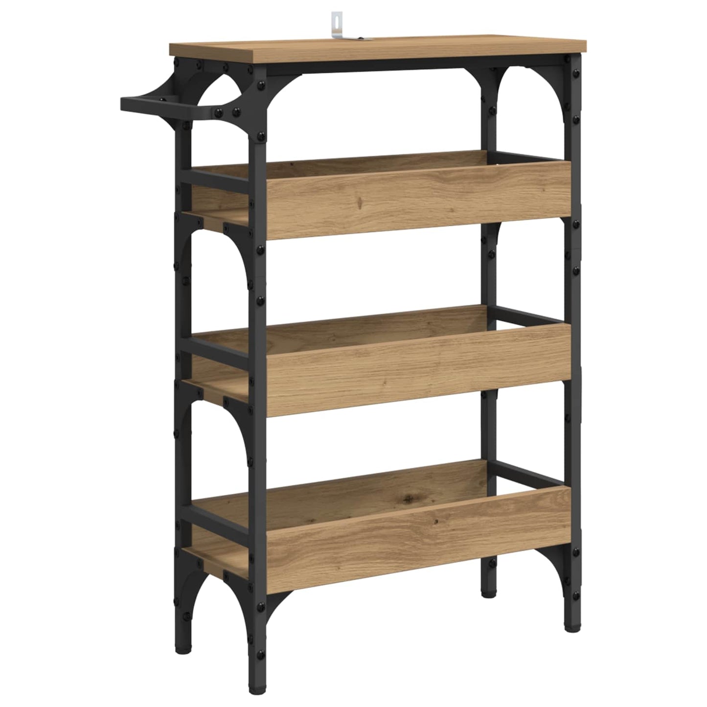 Kitchen Trolley Artisan Oak 53 x 20 x 76 cm Engineered Wood