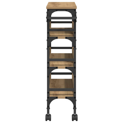 Kitchen Trolley Artisan Oak 53 x 20 x 76 cm Engineered Wood