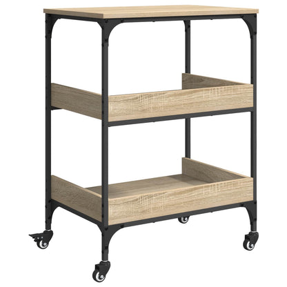 Kitchen Trolley Sonoma Oak 60 x 41 x 80.5 cm Engineered Wood