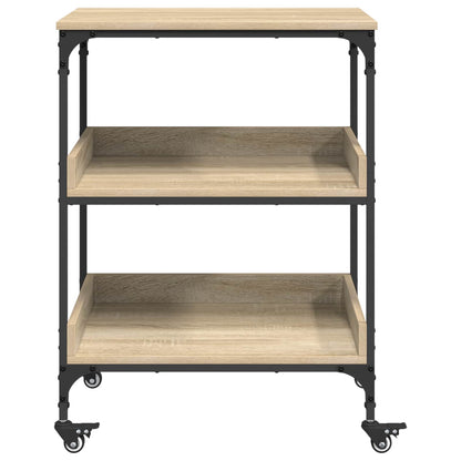 Kitchen Trolley Sonoma Oak 60 x 41 x 80.5 cm Engineered Wood