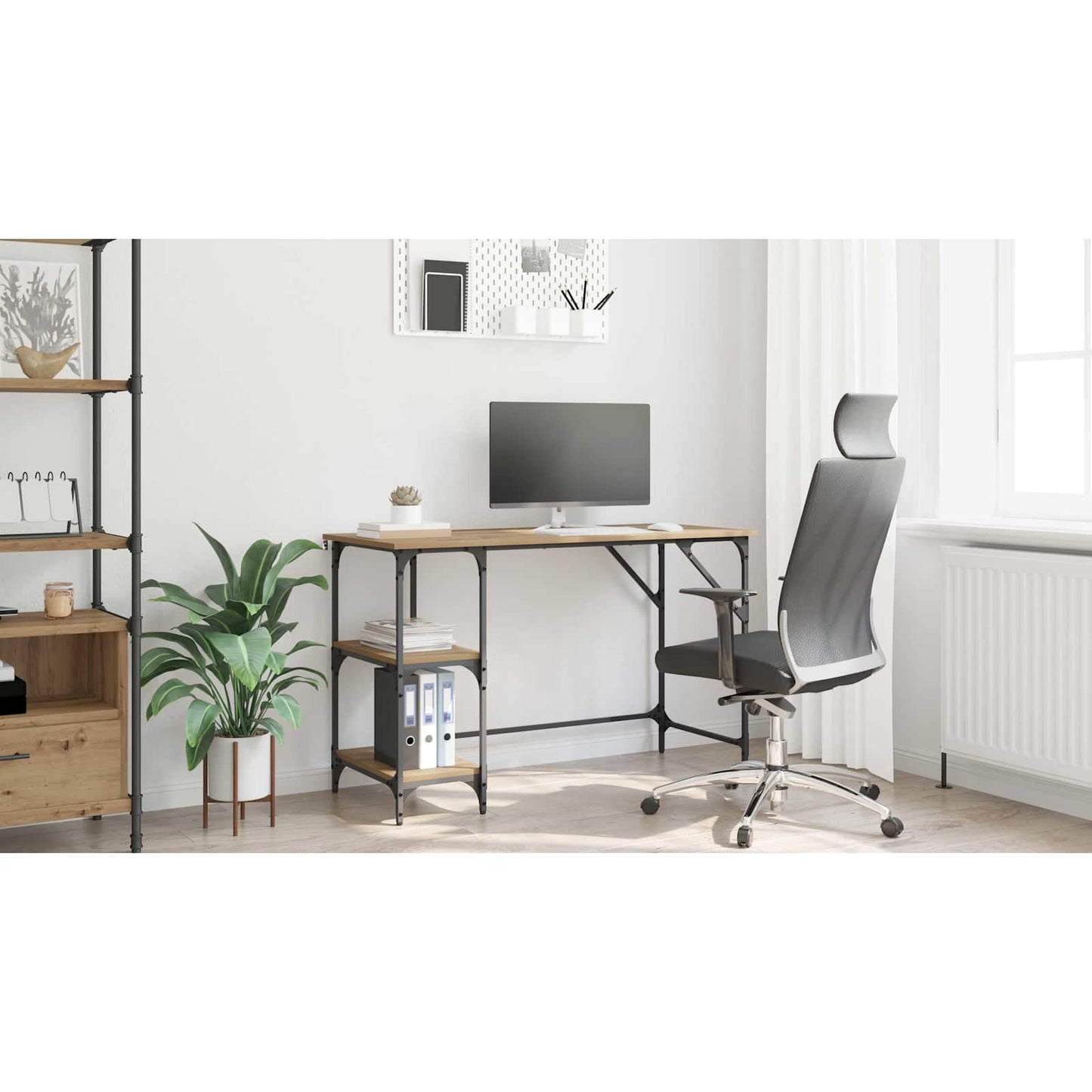 Desk Artisan Oak 120 x 50 x 75 cm Engineered Wood