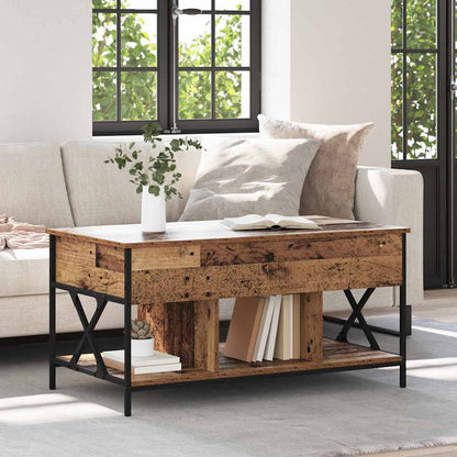 Coffee Table Old Wood 100 x 55 x 48.5 cm Engineered Wood