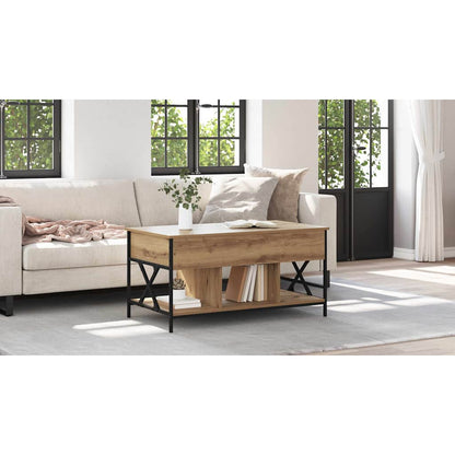 Coffee Table Artisan Oak 100 x 55 x 48.5 cm Engineered Wood