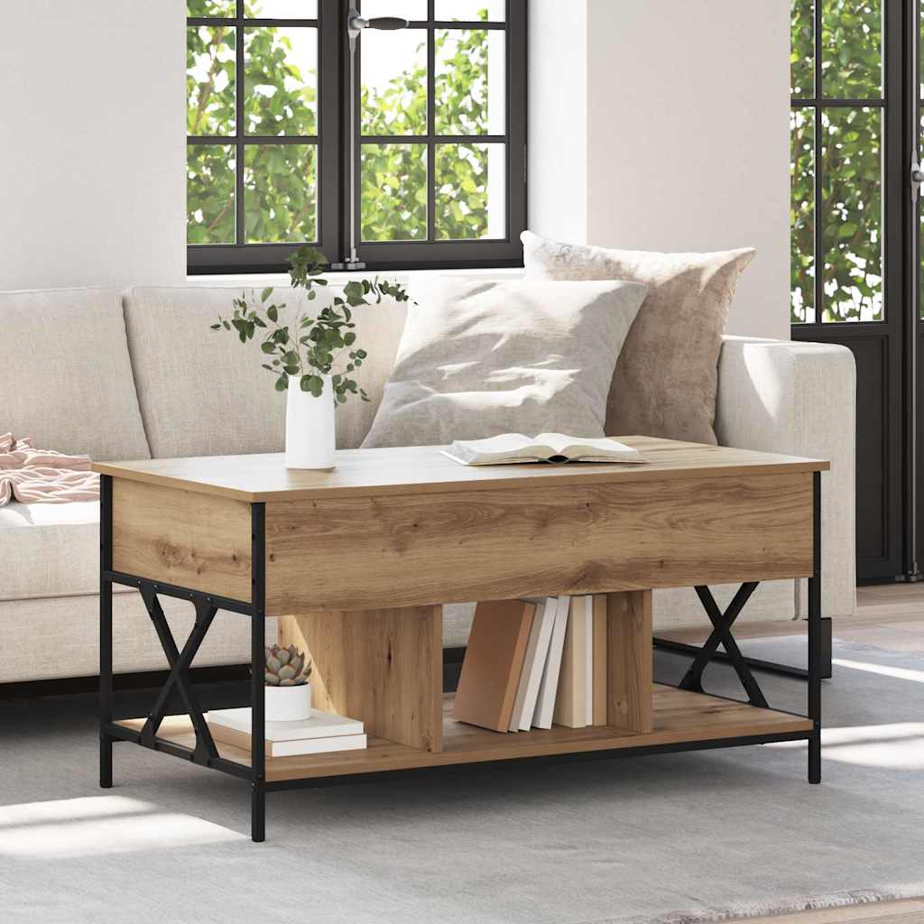Coffee Table Artisan Oak 100 x 55 x 48.5 cm Engineered Wood