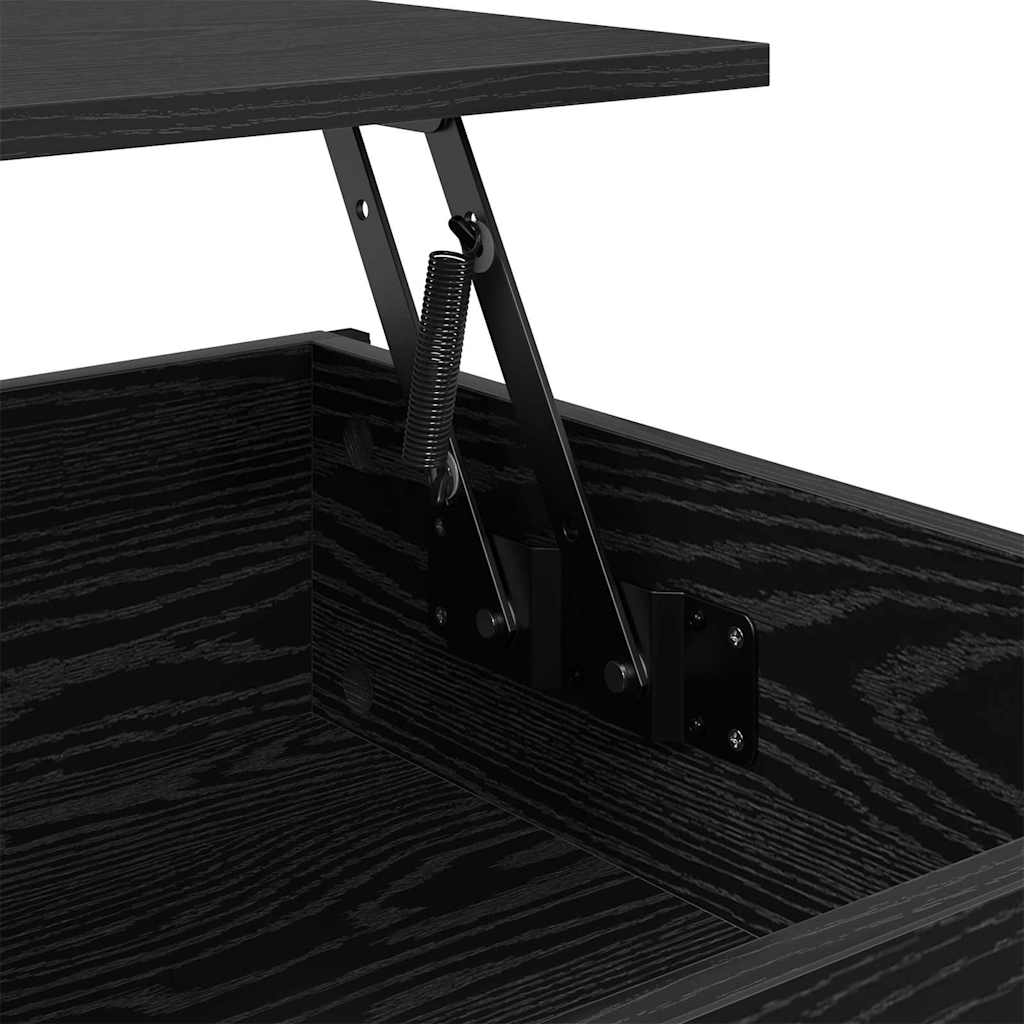 Coffee Table Black Oak 100 x 55 x 48.5 cm Engineered Wood
