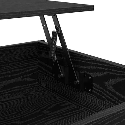Coffee Table Black Oak 100 x 55 x 48.5 cm Engineered Wood